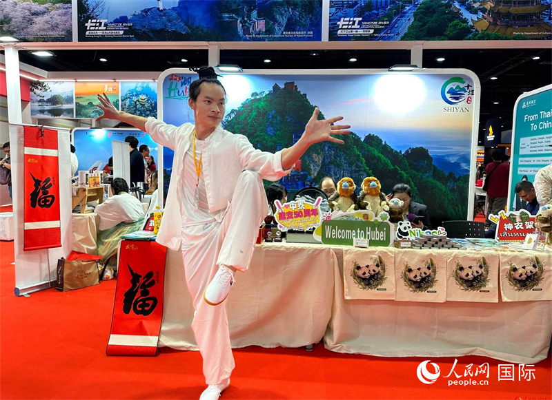 中國武當功夫走進東南亞，以精湛的武藝和飄逸的身姿詮釋中國武術的精髓。人民網記者 簡承淵攝