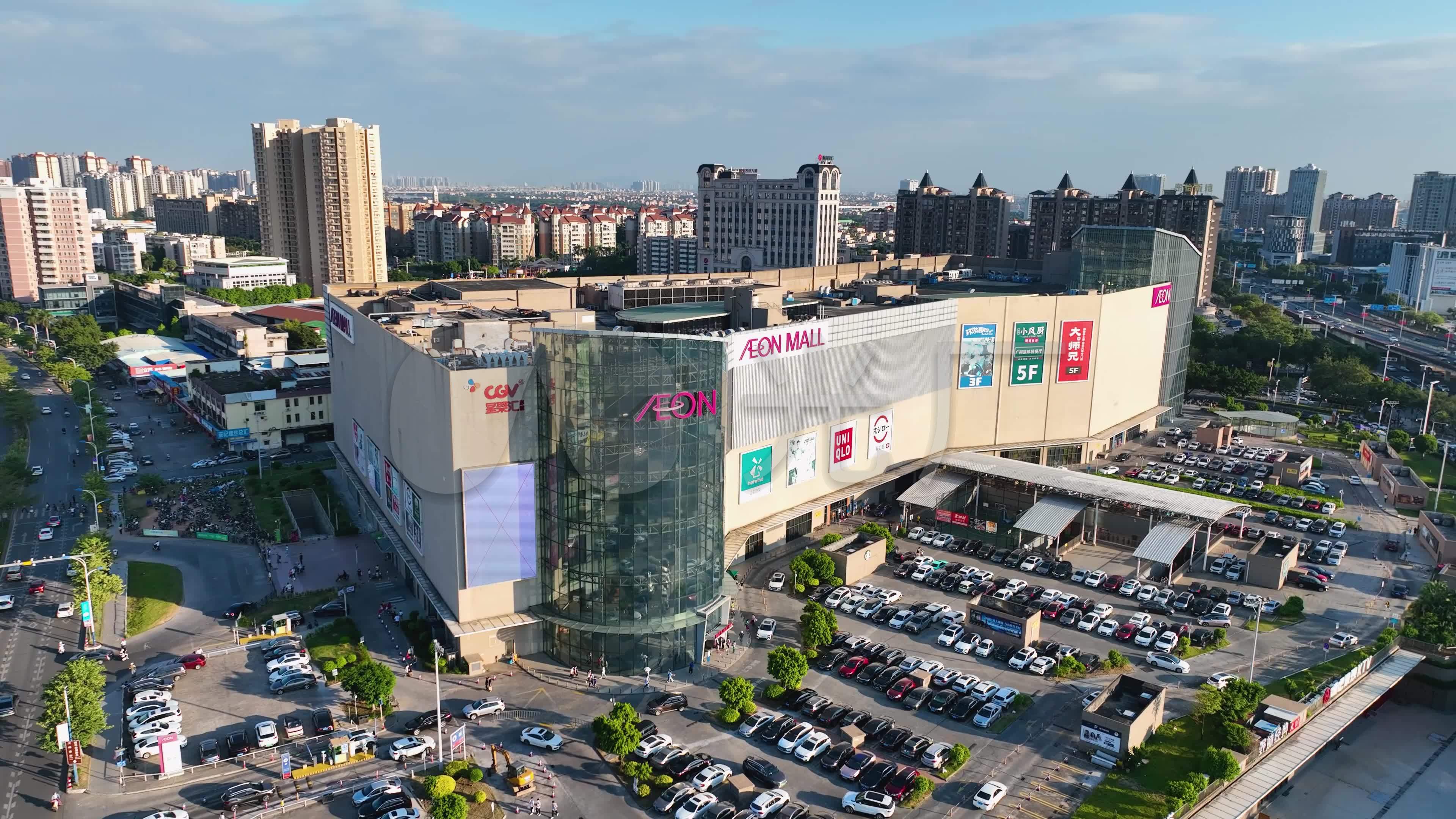 番禺永旺（AEON_MALL）航拍素材_3840X2160_高清视频素材下载(编号:9435519)_实拍视频_光厂(VJ师网) www ...