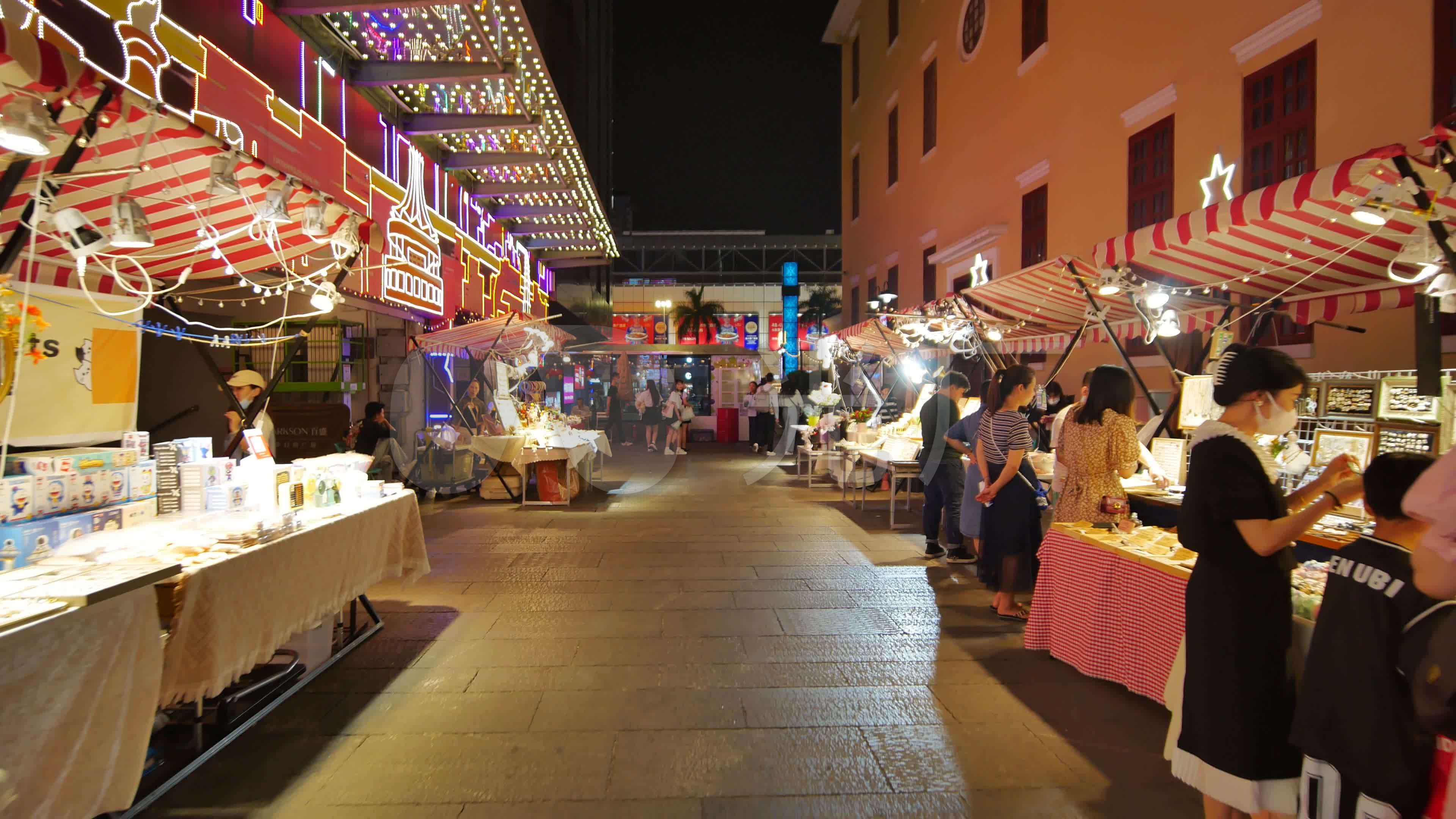 街头路边摊地摊经济市井集市街景夜市_3840X2160_高清视频素材下载(编号:8060340)_实拍视频_光厂(VJ师网) www ...