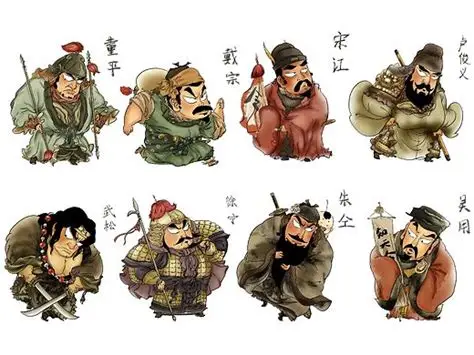 水滸傳插畫_素材網站_圖片免費下載-ZCOOL站酷