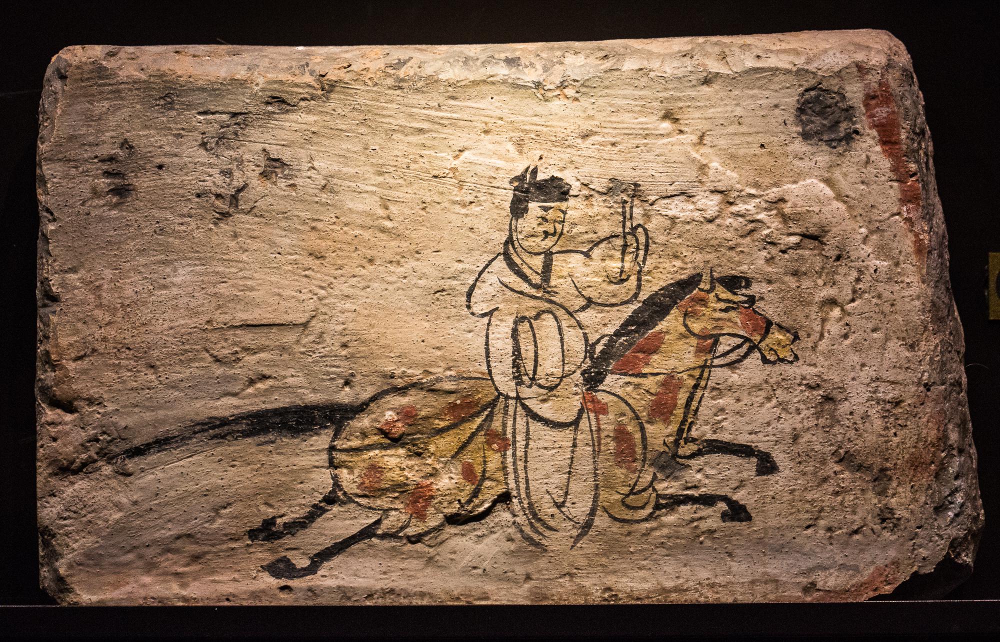 魏晋壁画砖(壹) 2018/11 拍摄甘肃省博物馆 藏品嘉峪关新城壁画墓群|新城|甘肃省博物馆|墓群_新浪新闻