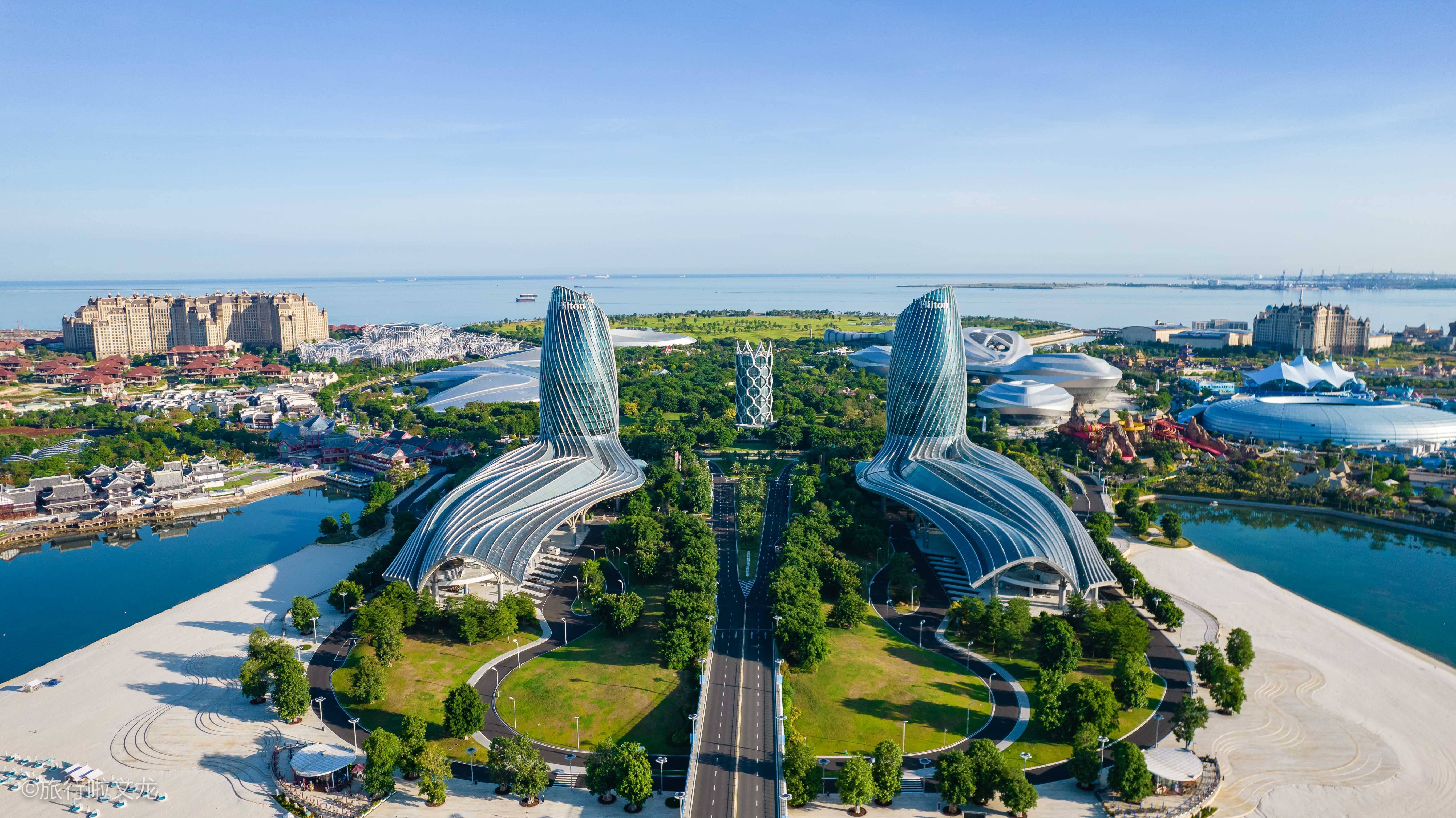 海南旅游的新地标，儋州的海花岛，航拍这座不同凡响的人工岛_岛屿_世界_建筑