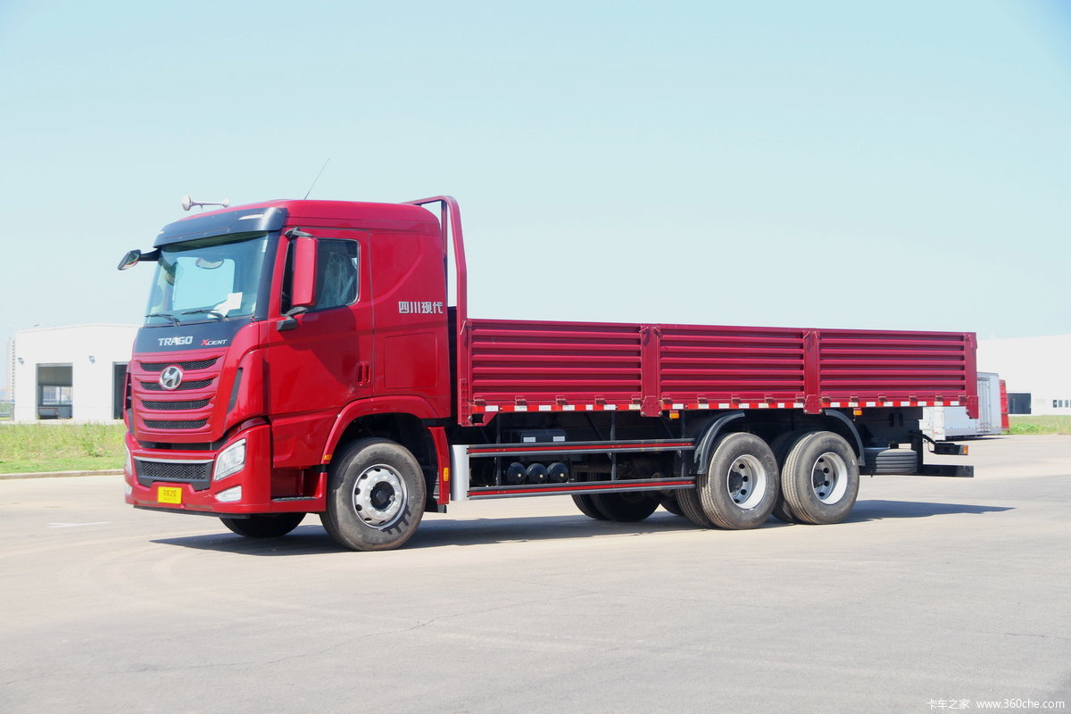 【图】四川现代 Xcient创虎重卡 340马力 6X4 7.8米栏板载货车(CHM1250KPQ61M)_实拍图片_410507_卡车之家